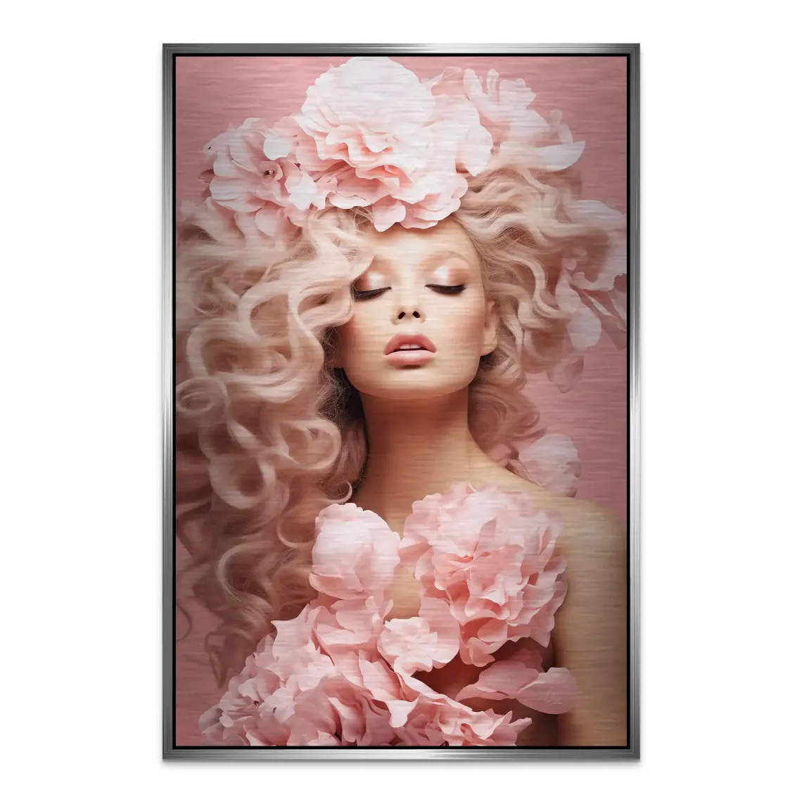 Rose Couture Alu Dibond Bild gebürstet