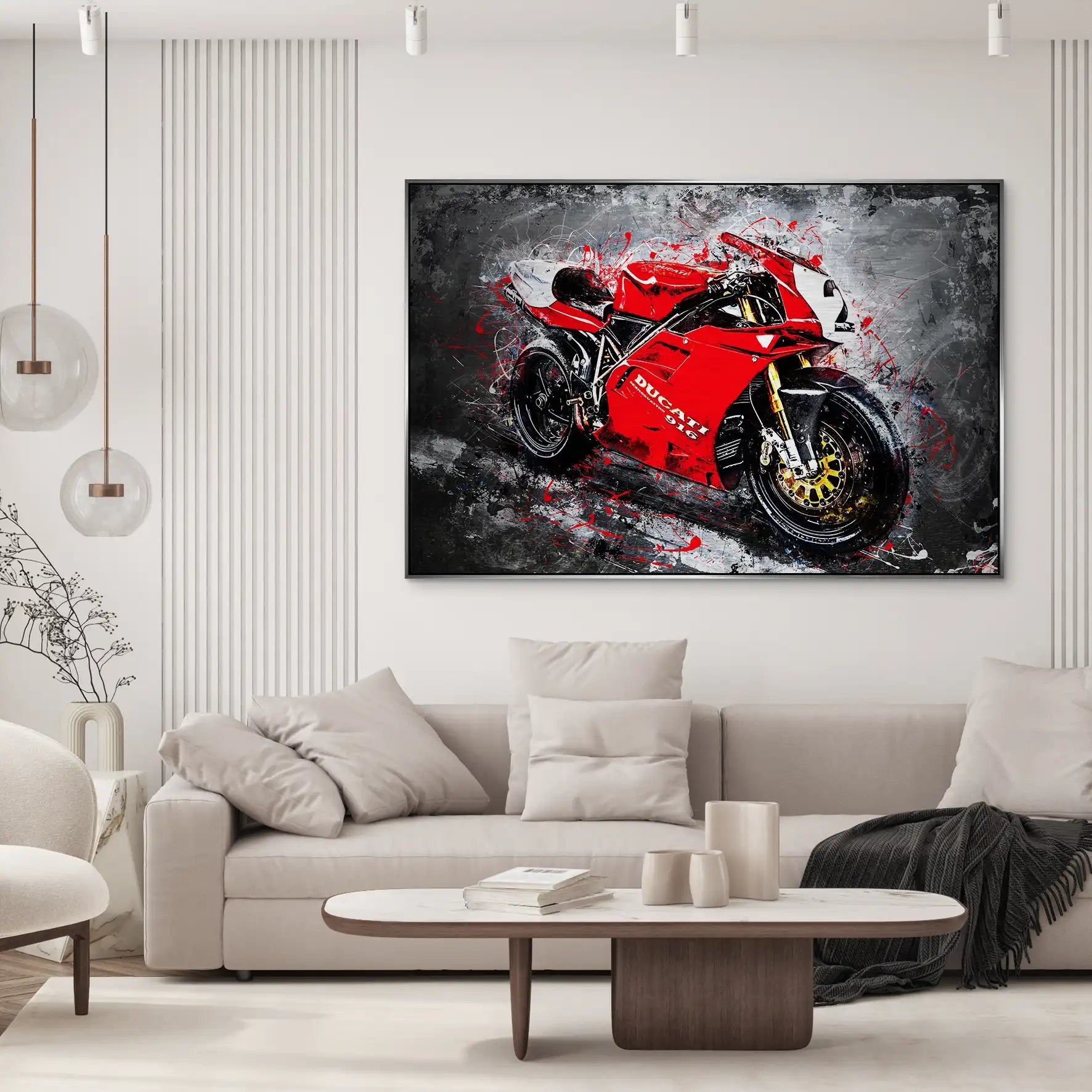 Ducati 916 Abstrakt AluDibond Gebürstet INGALERIE