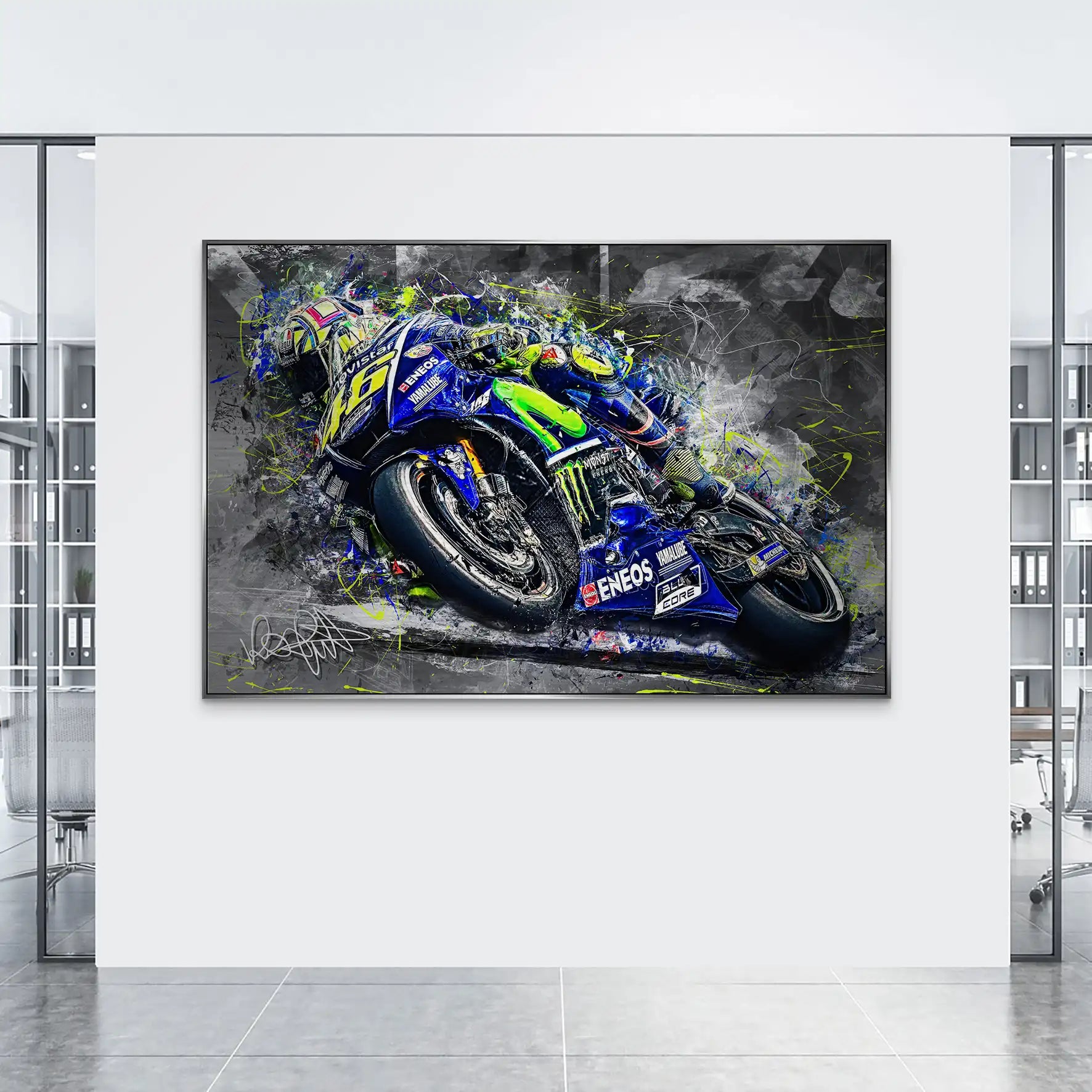 Yamaha Rossi Style AluDibond Gebürstet INGALERIE