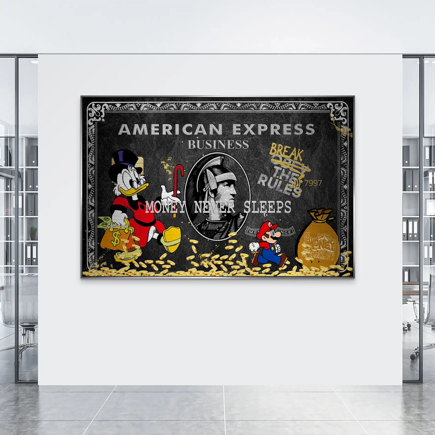 Dagobert Black Amex AluDibond Gebürstet INGALERIE