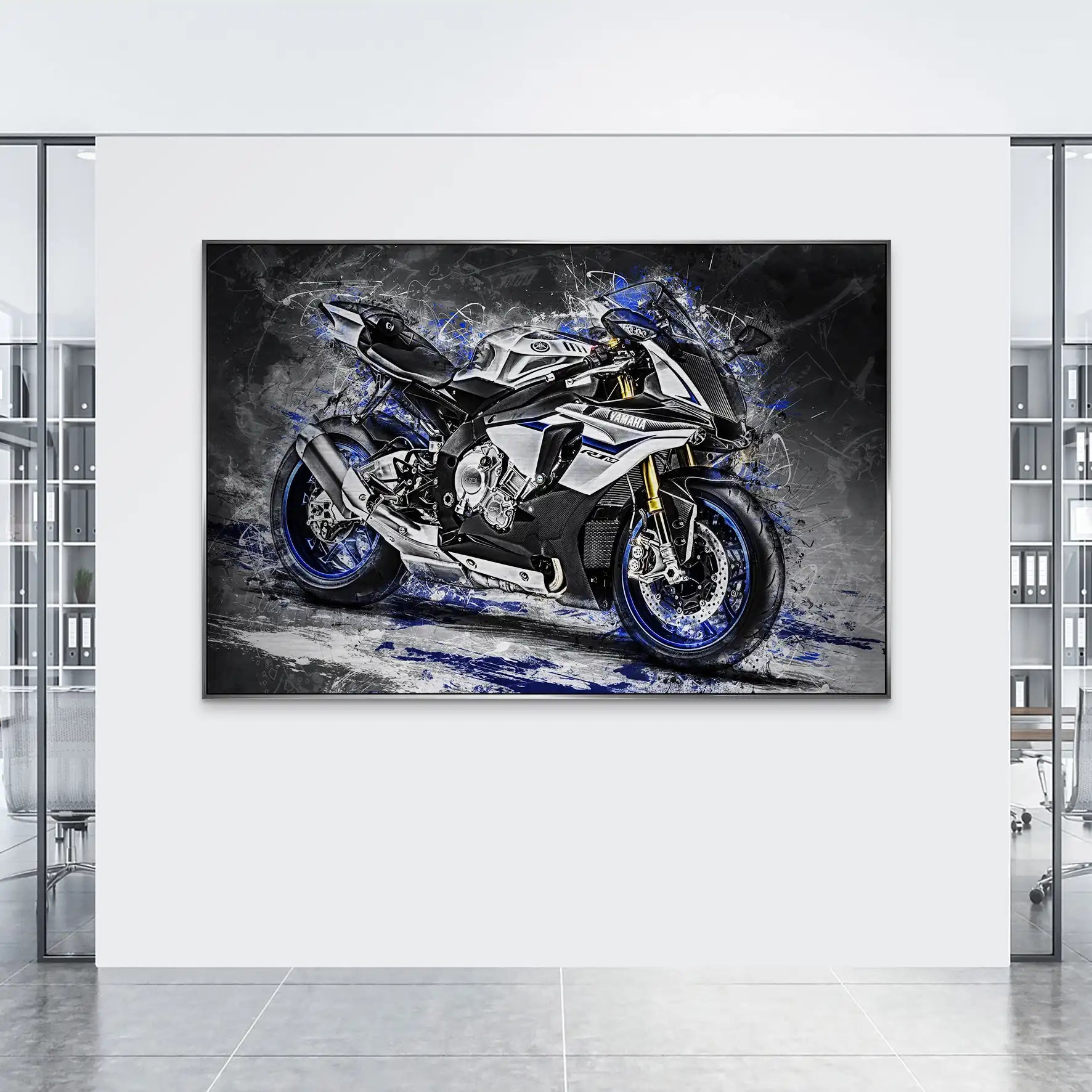 Yamaha R1M Abstrakt AluDibond Gebürstet INGALERIE