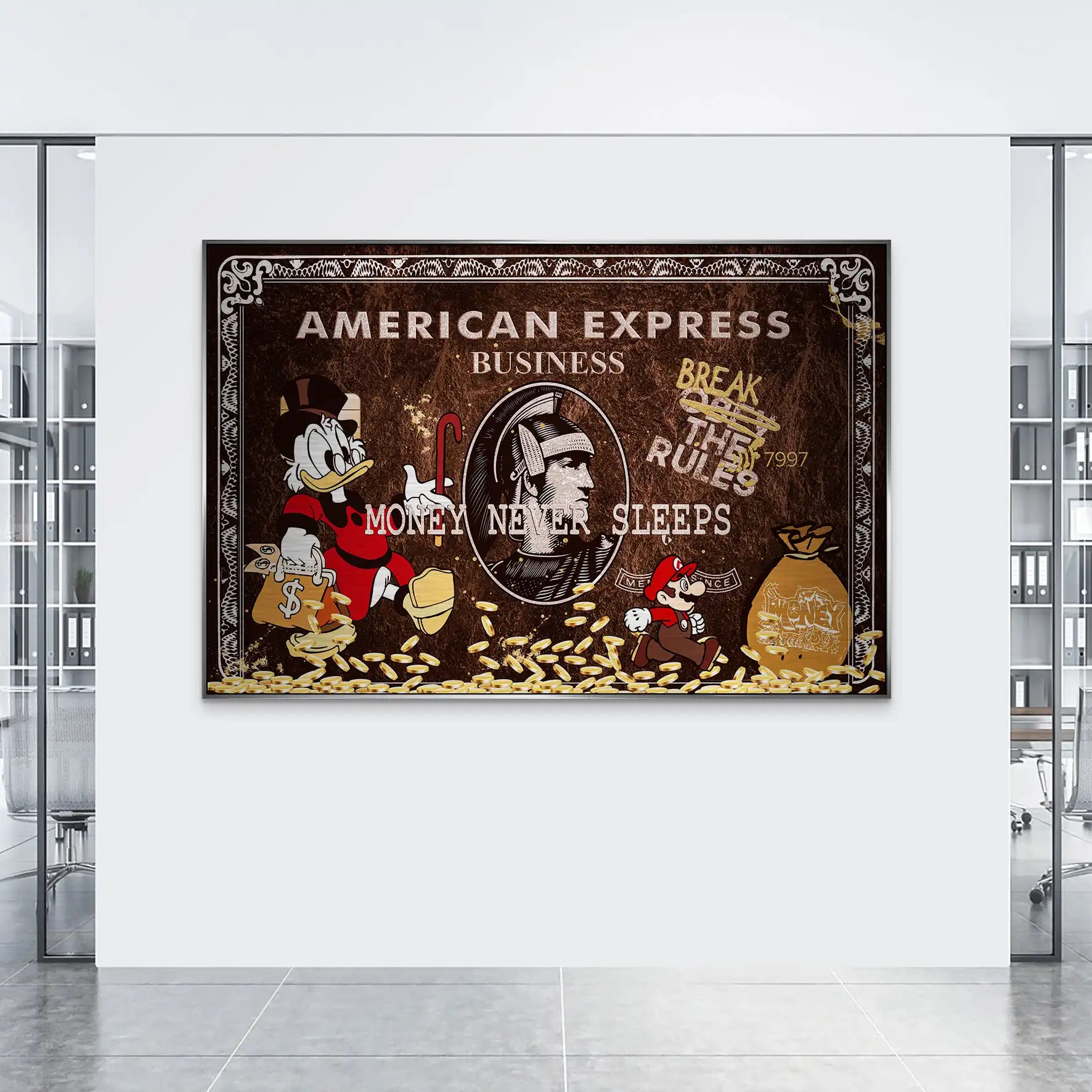 Dagobert Vintage Amex AluDibond Gebürstet INGALERIE