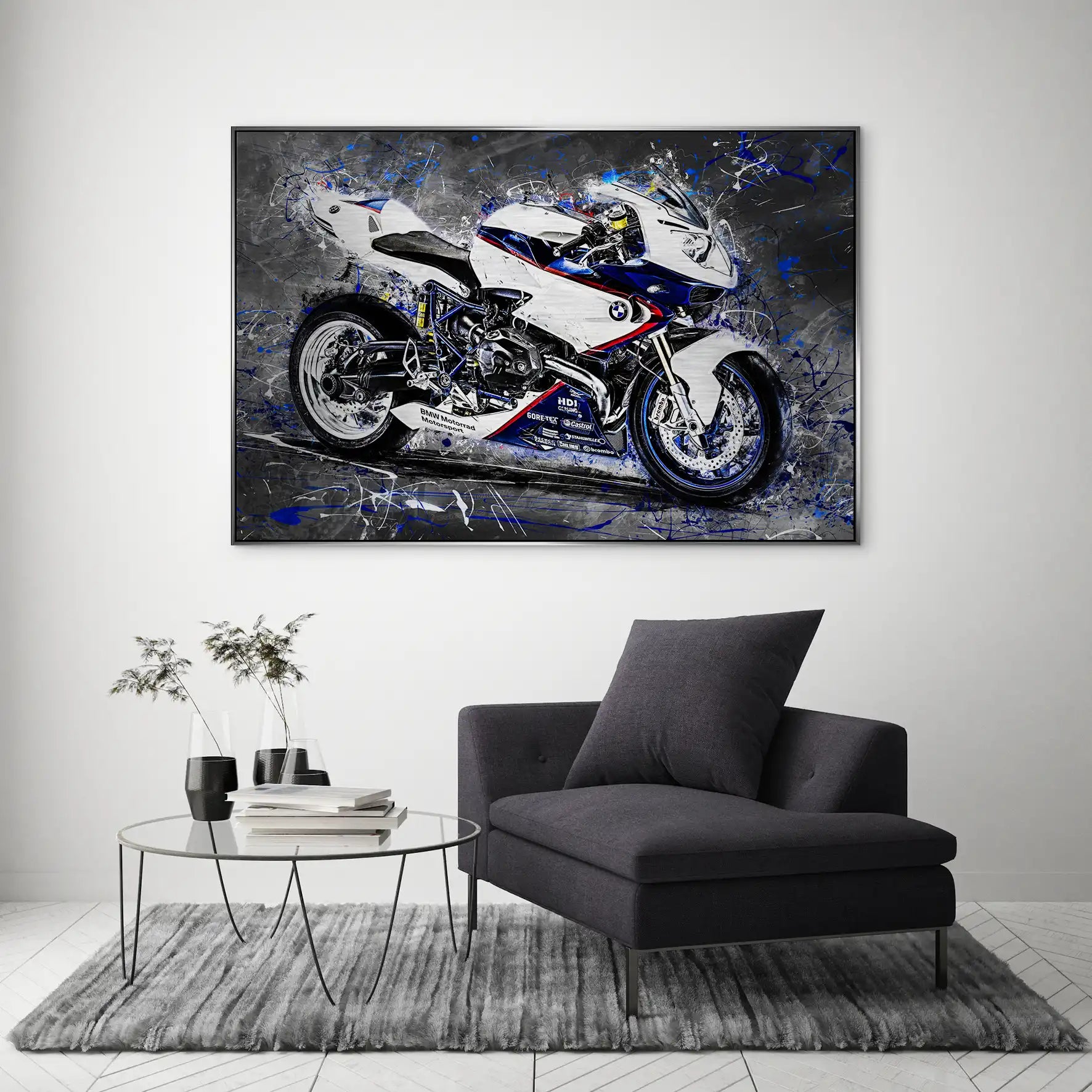 BMW HP2 Abstrakt Style Alu Gebürstet INGALERIE