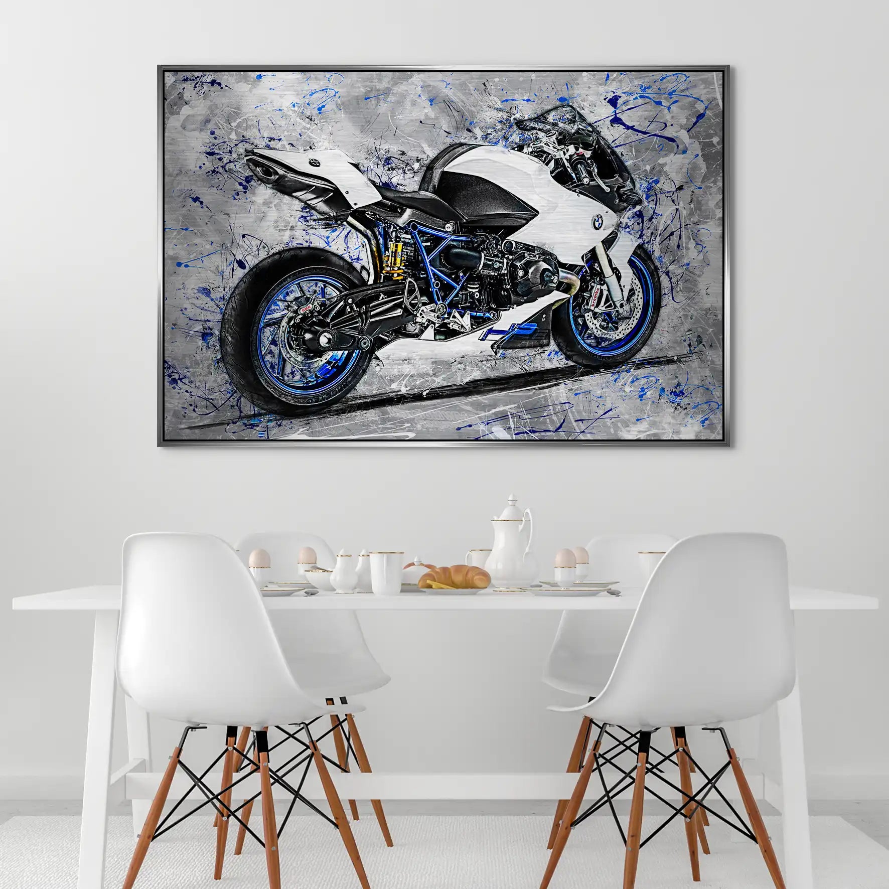 BMW HP2 Abstrakt Art Alu Gebürstet INGALERIE