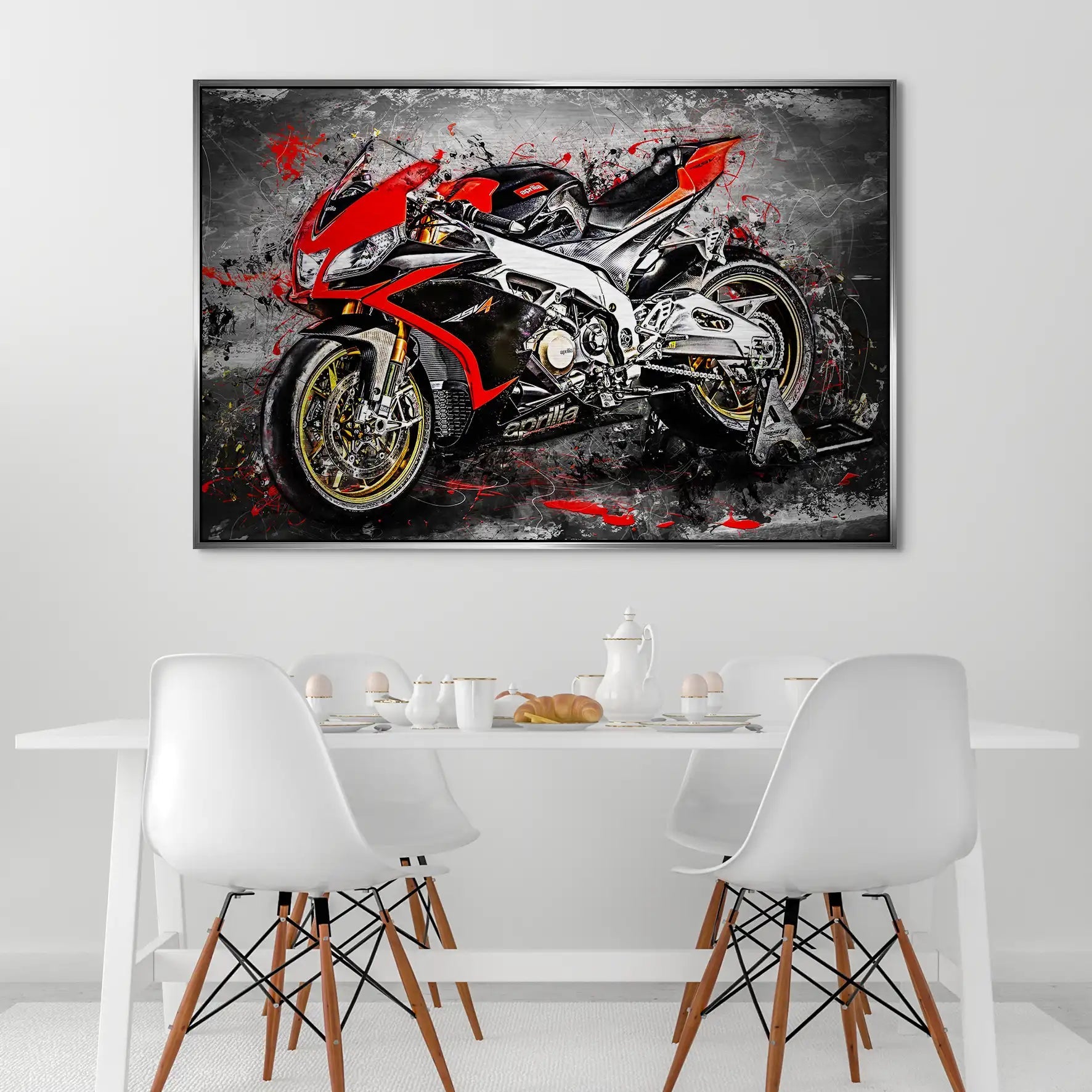Aprilia RSV4 Abstrakt AluDibond Gebürstet INGALERIE