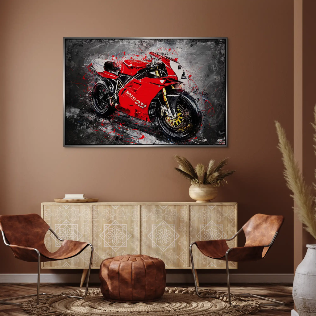 Ducati 916 Abstrakt AluDibond Gebürstet INGALERIE
