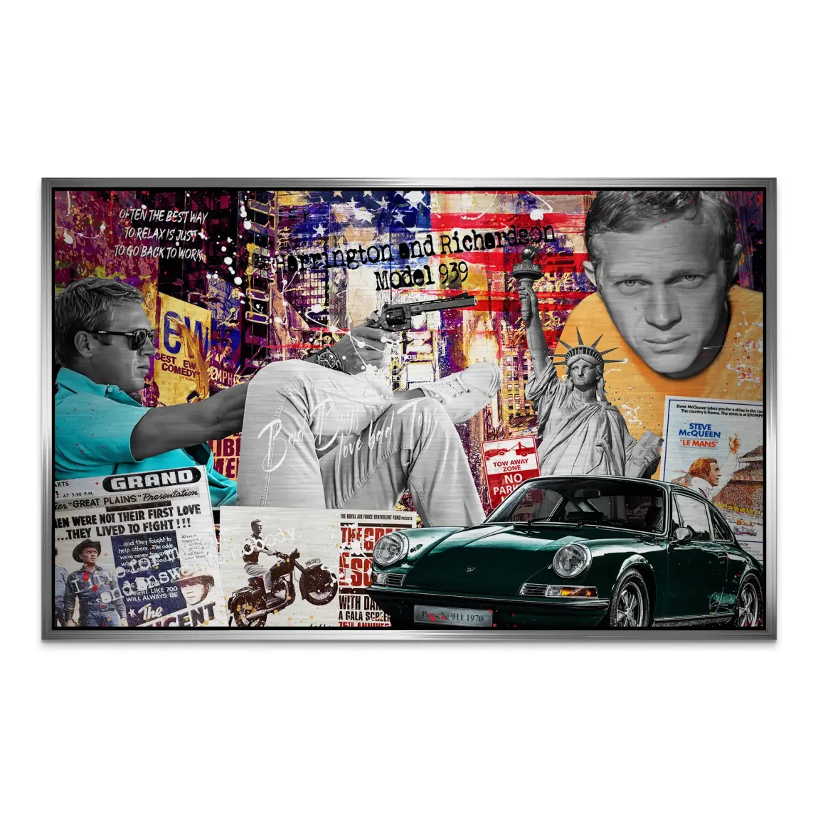 American Legend Steve McQueen AluDibond Gebürstet
