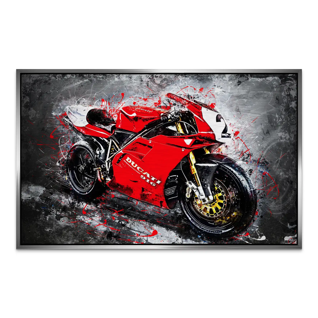 Ducati 916 Abstrakt AluDibond Gebürstet INGALERIE