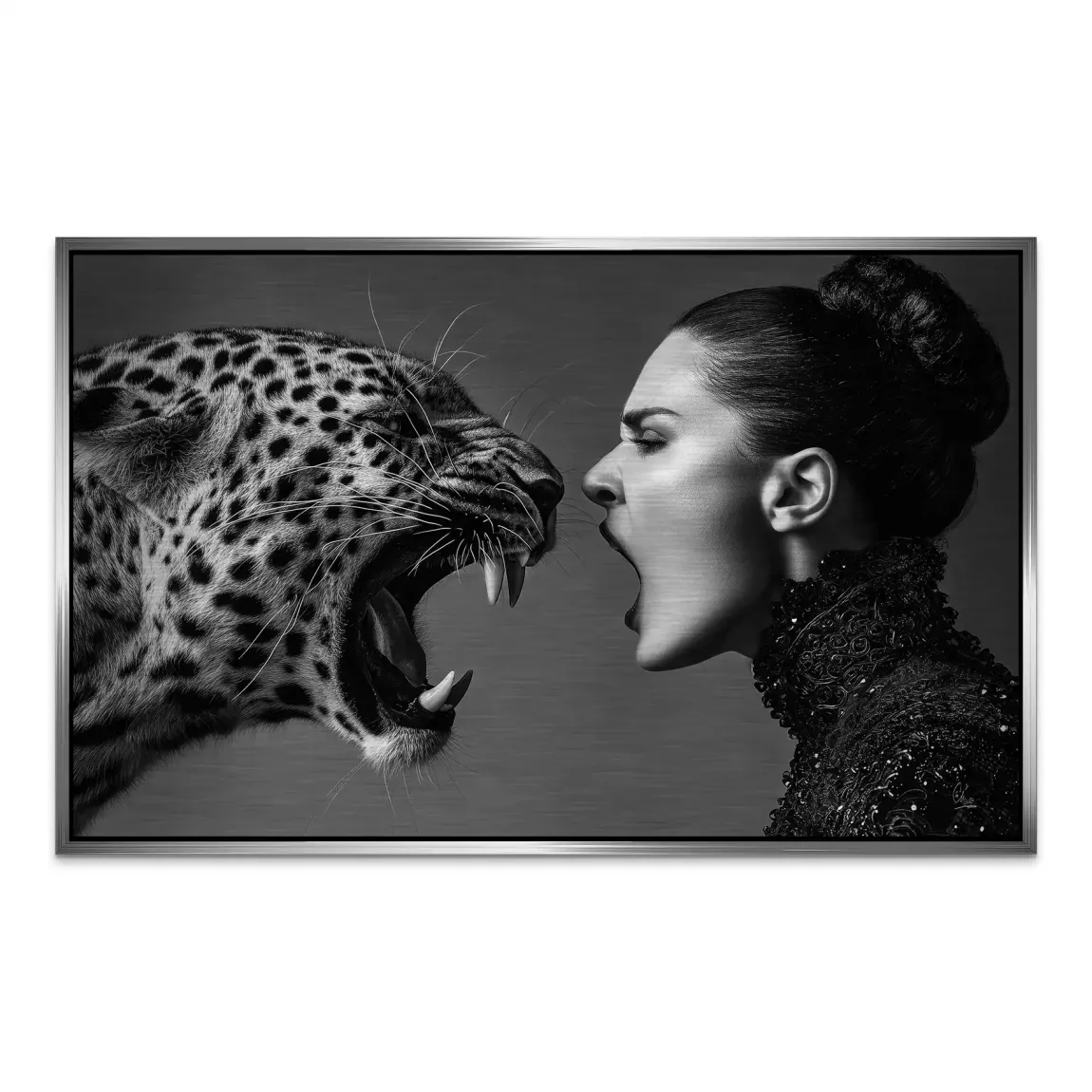 Wild Leopard Connection AluDibond Gebürstet