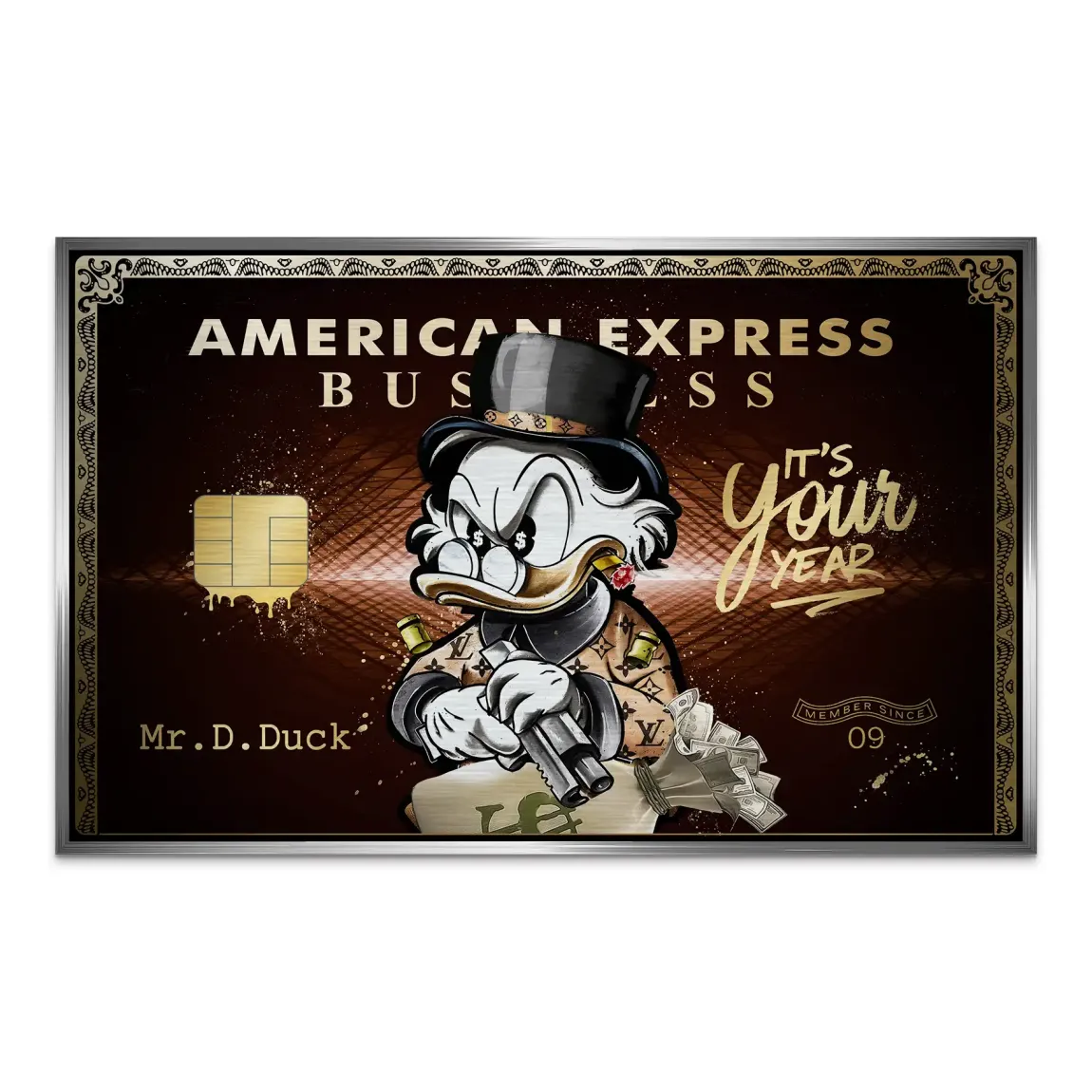 Dagobert Gold Business AluDibond Gebürstet