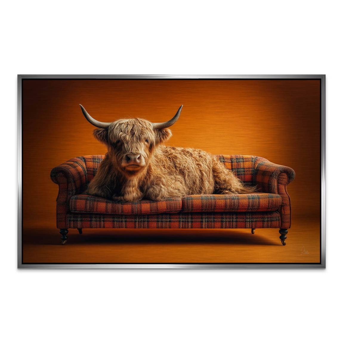 Highland Lounge Alu Dibond Gebürstet Bild