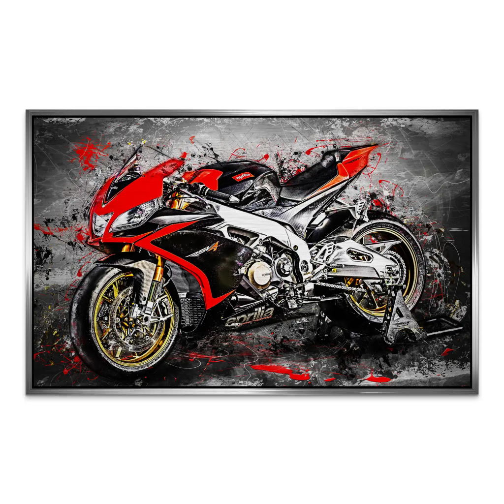Aprilia RSV4 Abstrakt AluDibond Gebürstet INGALERIE