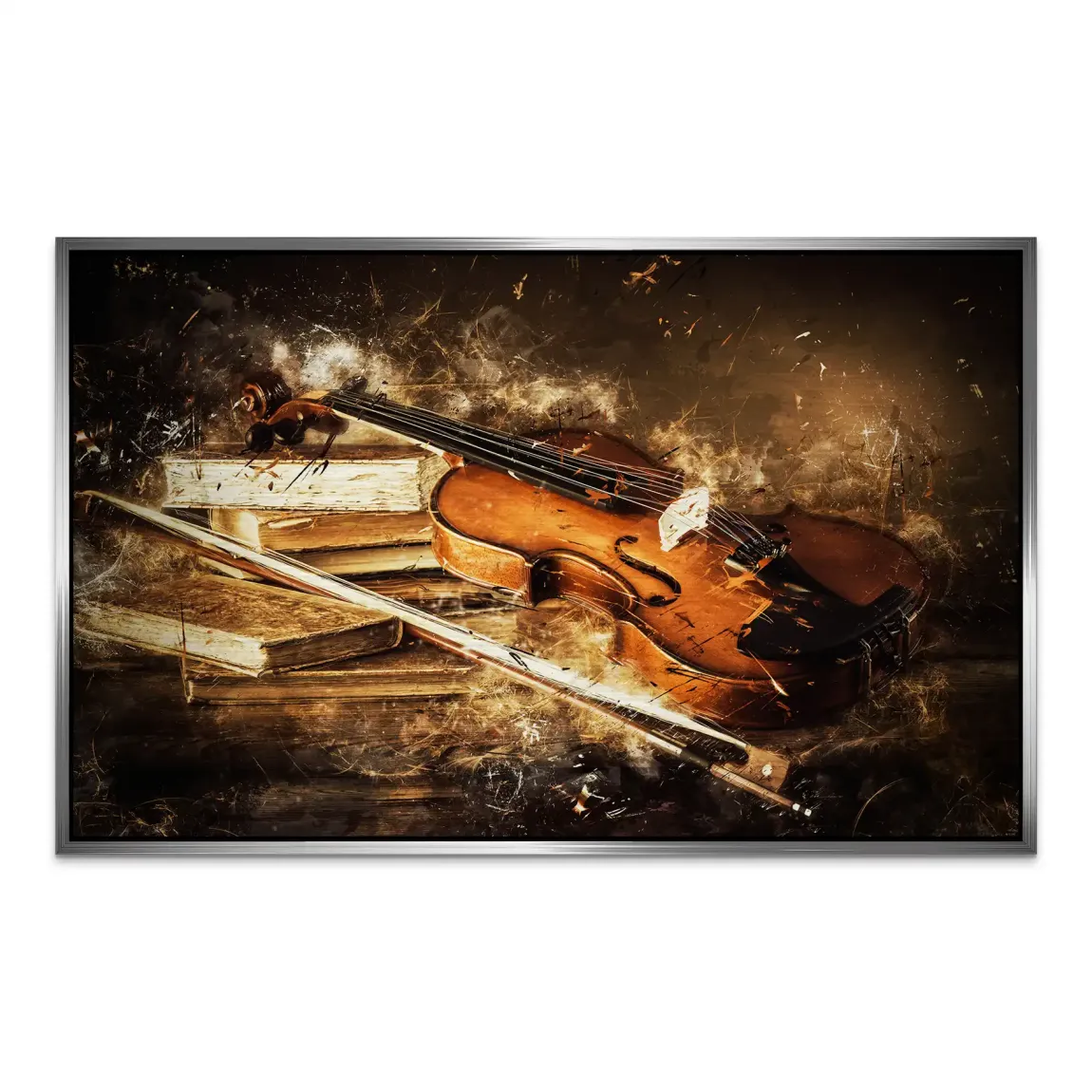 Silent Strings Violine AluDibond Gebürstet