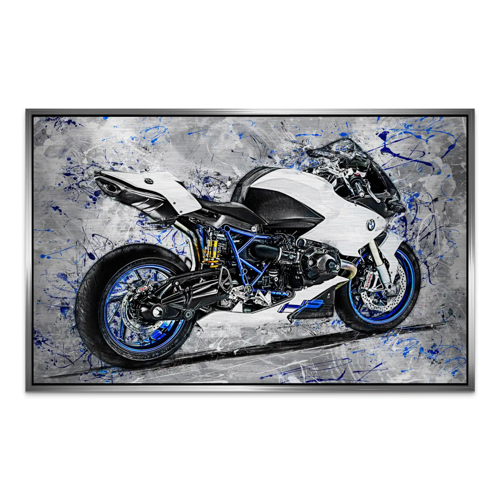 BMW HP2 Abstrakt Art Alu Gebürstet INGALERIE