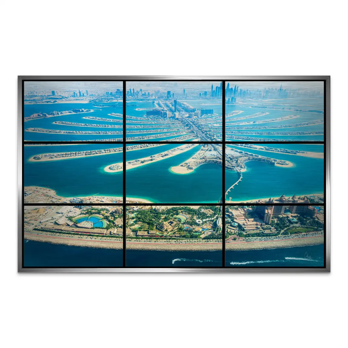 Palm View Dubai AluDibond Gebürstet