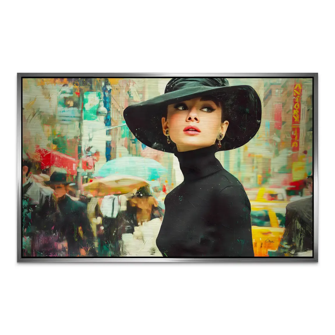 Audrey in New York AluDibond Gebürstet INGALERIE