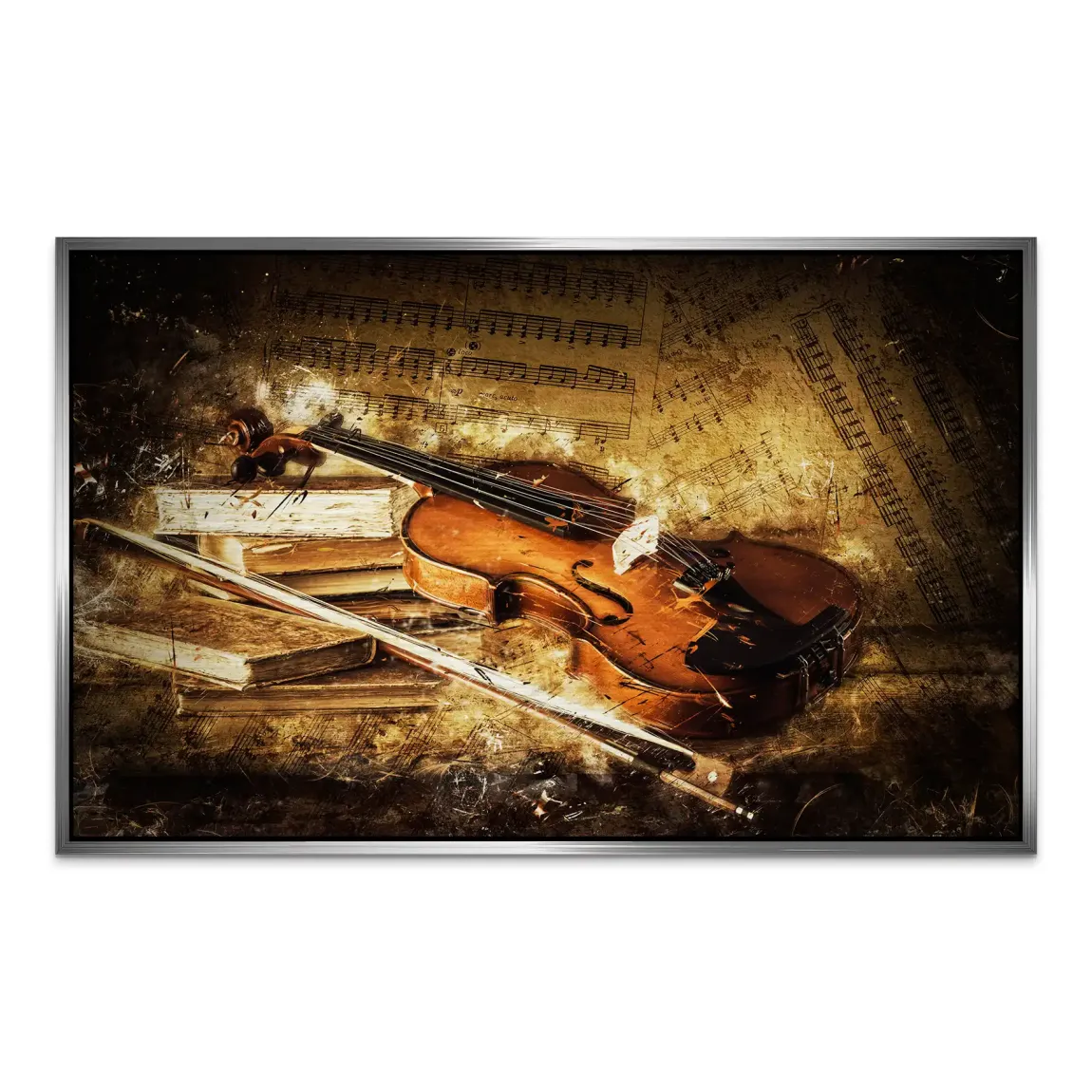 Golden Strings Melodie AluDibond Gebürstet