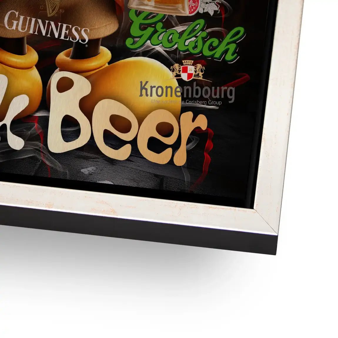 Micky Drink Beer Aludibond Gebürstet INGALERIE