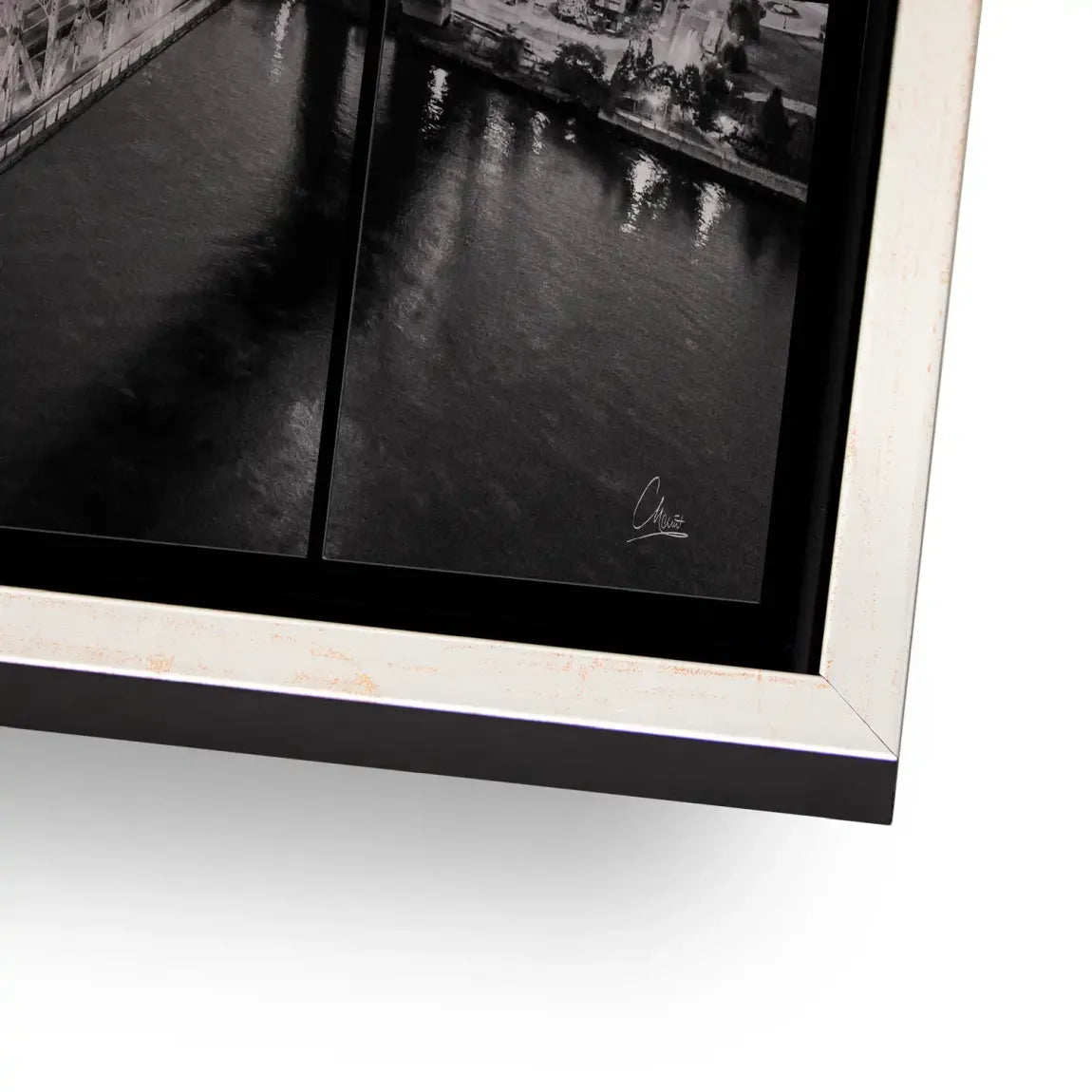 Bridge Lights New York Alu Gebürstet Bild