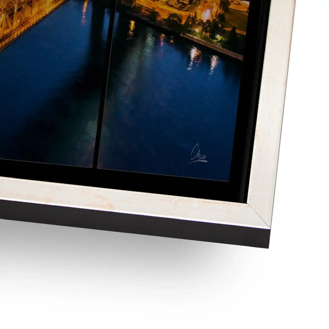 City Lights Manhattan Alu Gebürstet Bild