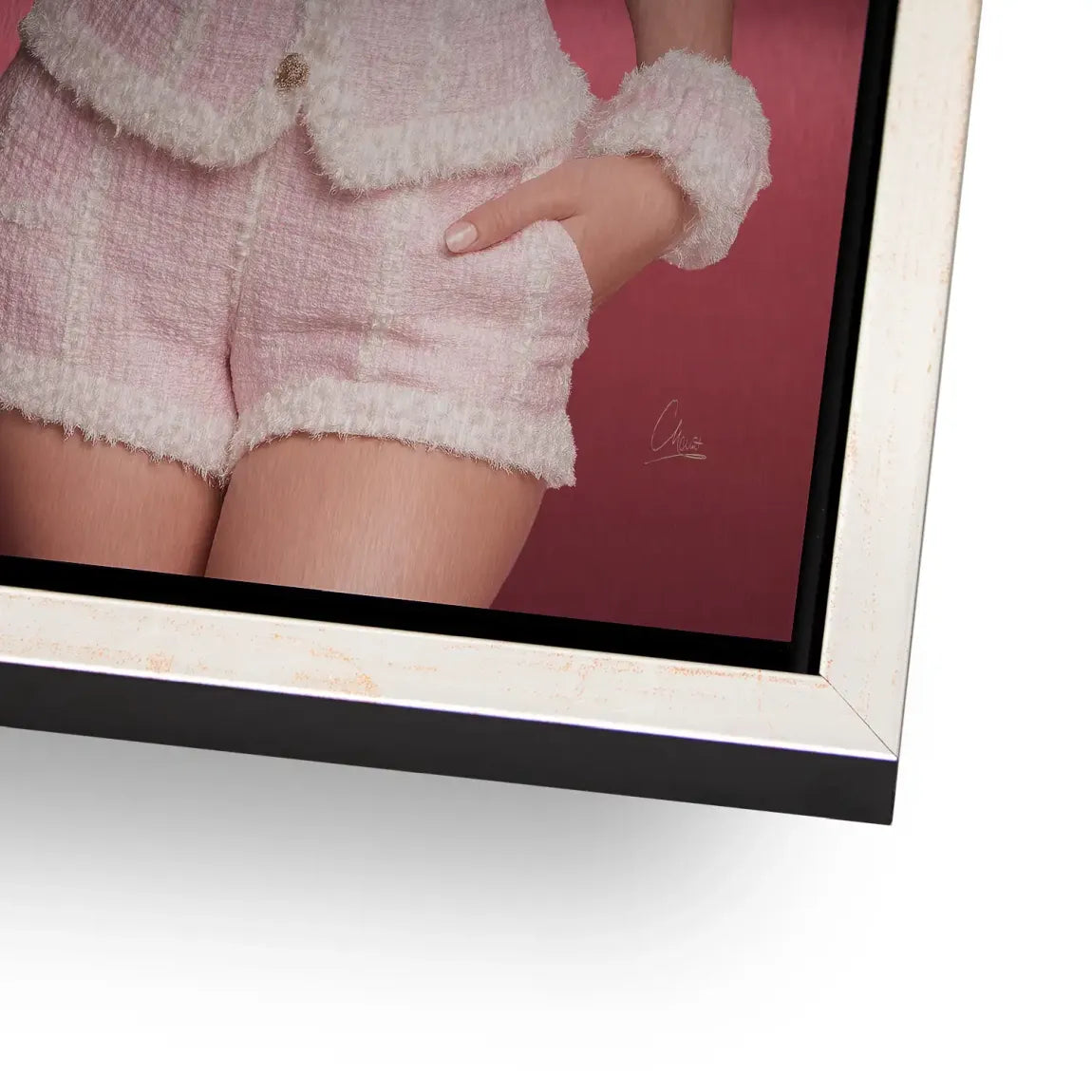 Pink Couture Marilyn Monroe Alu Gebürstet Bild