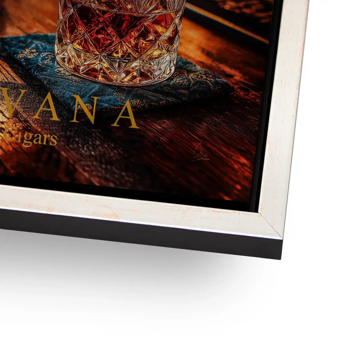Havana Nights Whisky Alu Gebürstet Bild