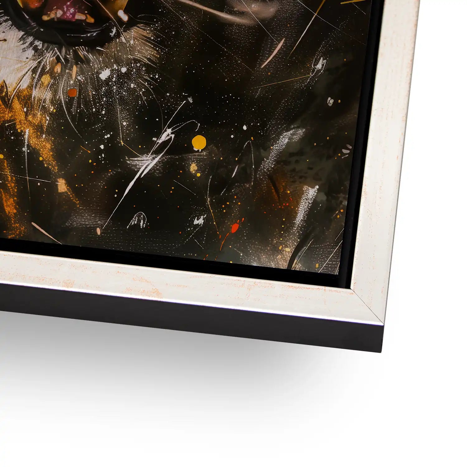 Tiger Abstrakt Aludibond Gebürstet - Alu Dibond Bild Gebürstet