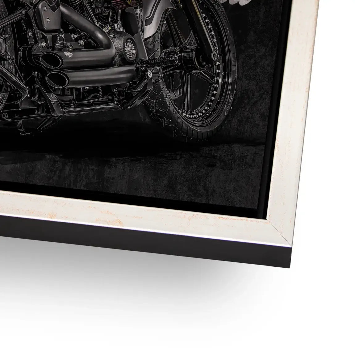 Harley Freedom Pop Art Alu Gebürstet Bild