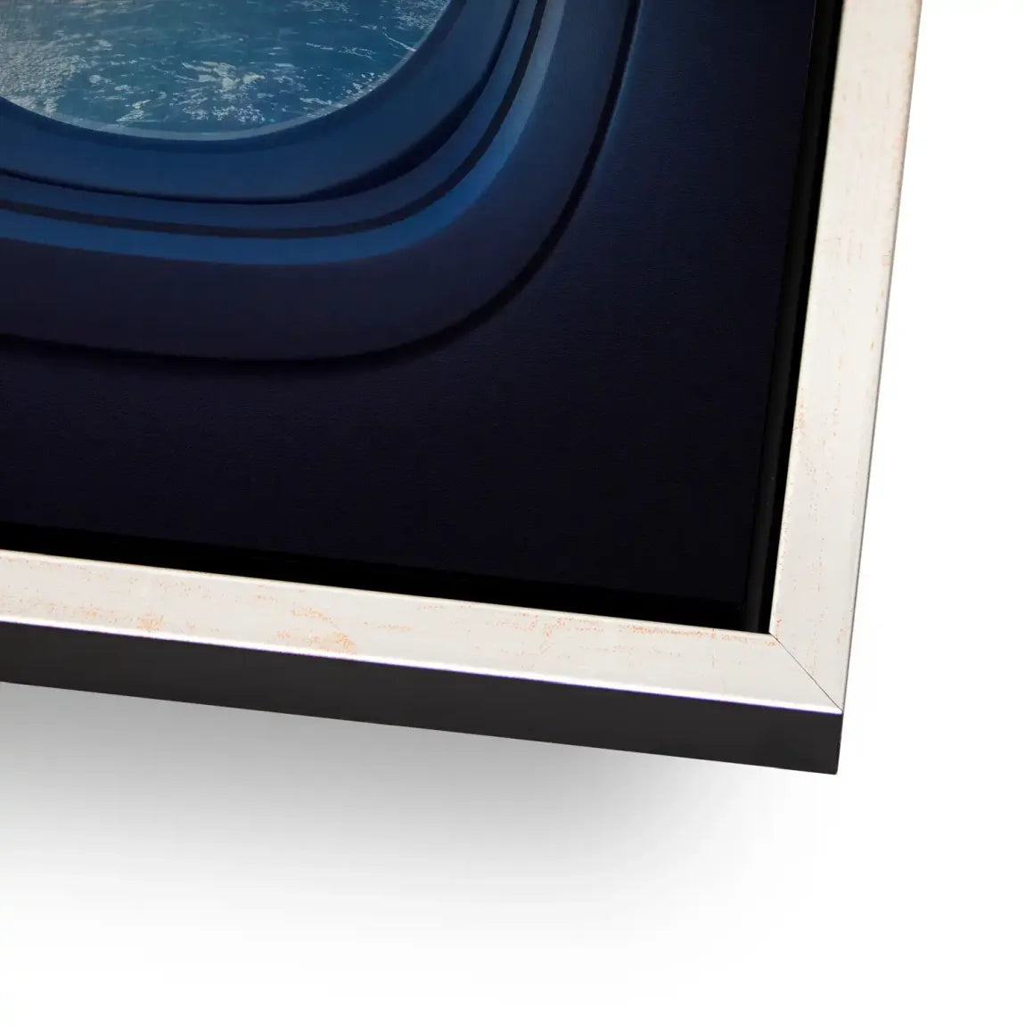 Flugzeugfenster Galaxie Alu Gebürstet Bild