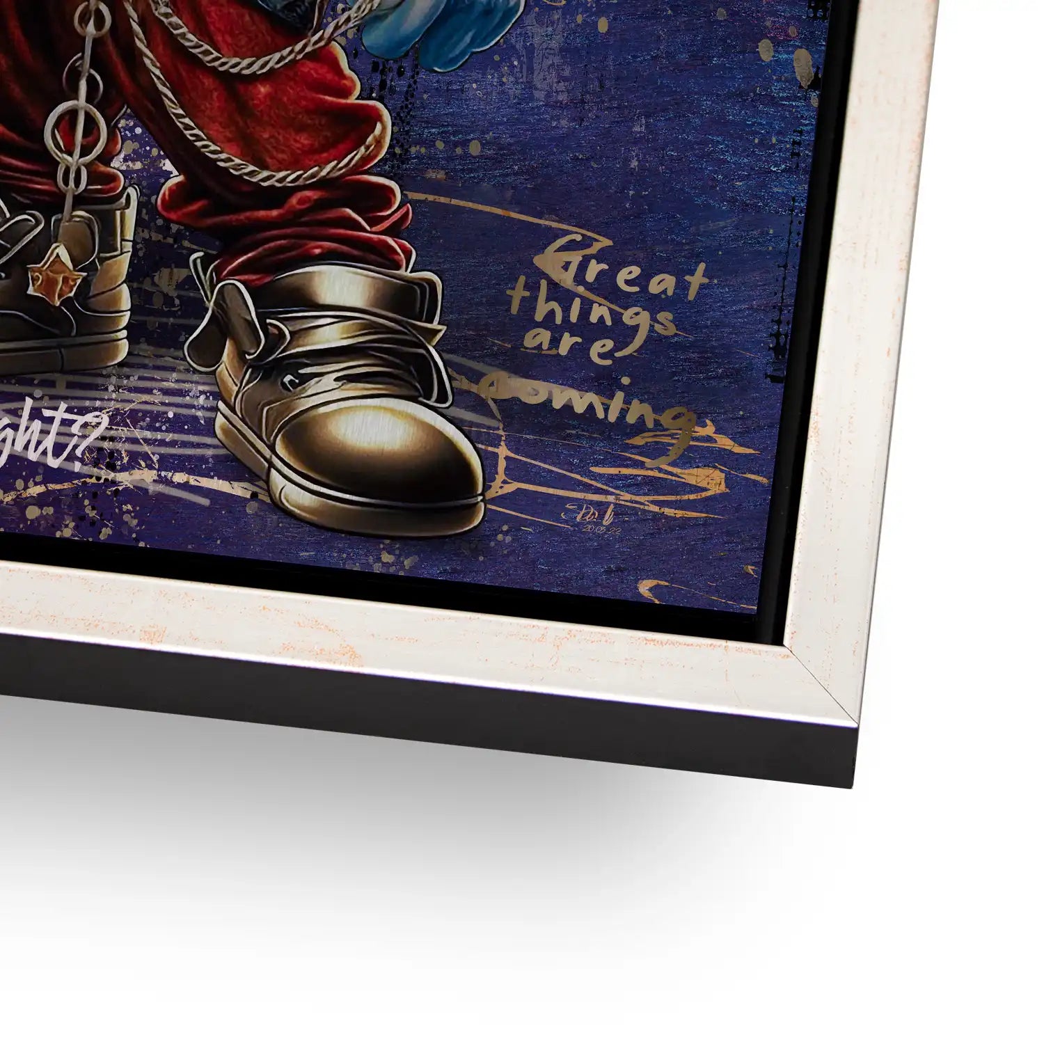 Micky Rockstar Aludibond Gebürstet - Alu Dibond Bild Gebürstet