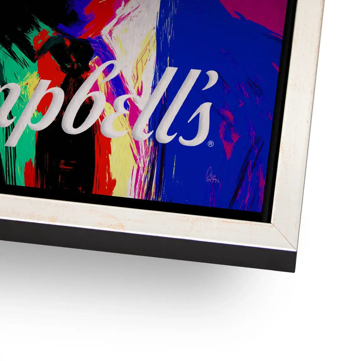 Campbell Popart Aluminiumbild gebürstet