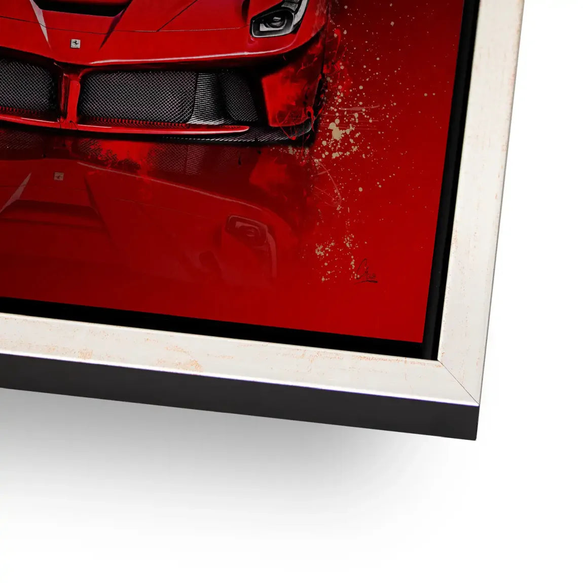Red Prestige Ferrari Alu Gebürstet Bild