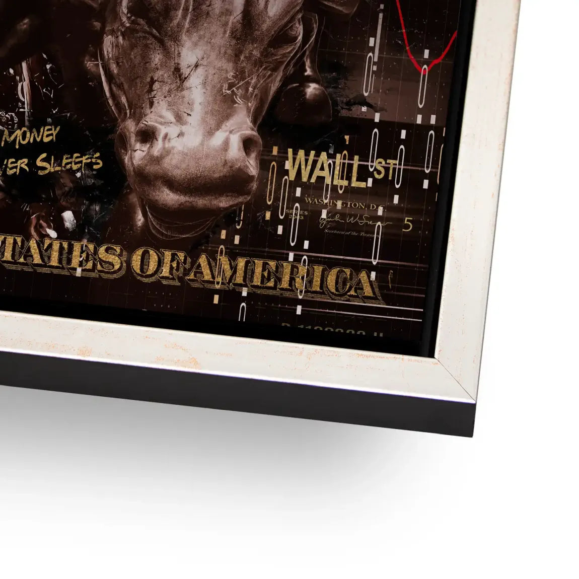 Wall Street Duck Alu Gebürstet Bild