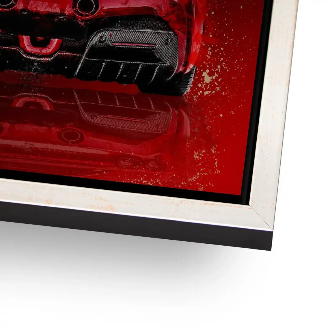 Ferrari Red Art Alu Gebürstet Bild