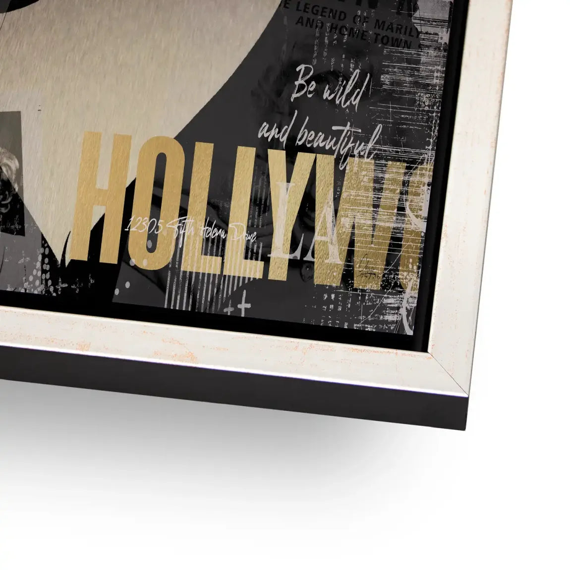Marilyn Monroe Glamour News Aluminiumbild gebürstet