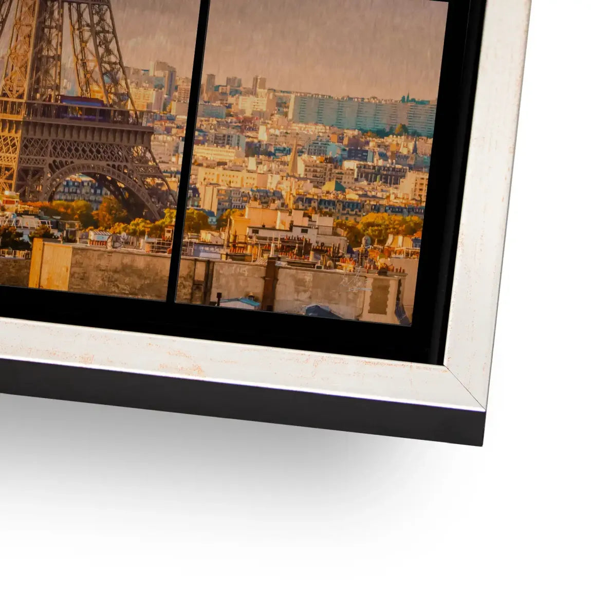 Morning Glow Paris Alu Gebürstet Bild