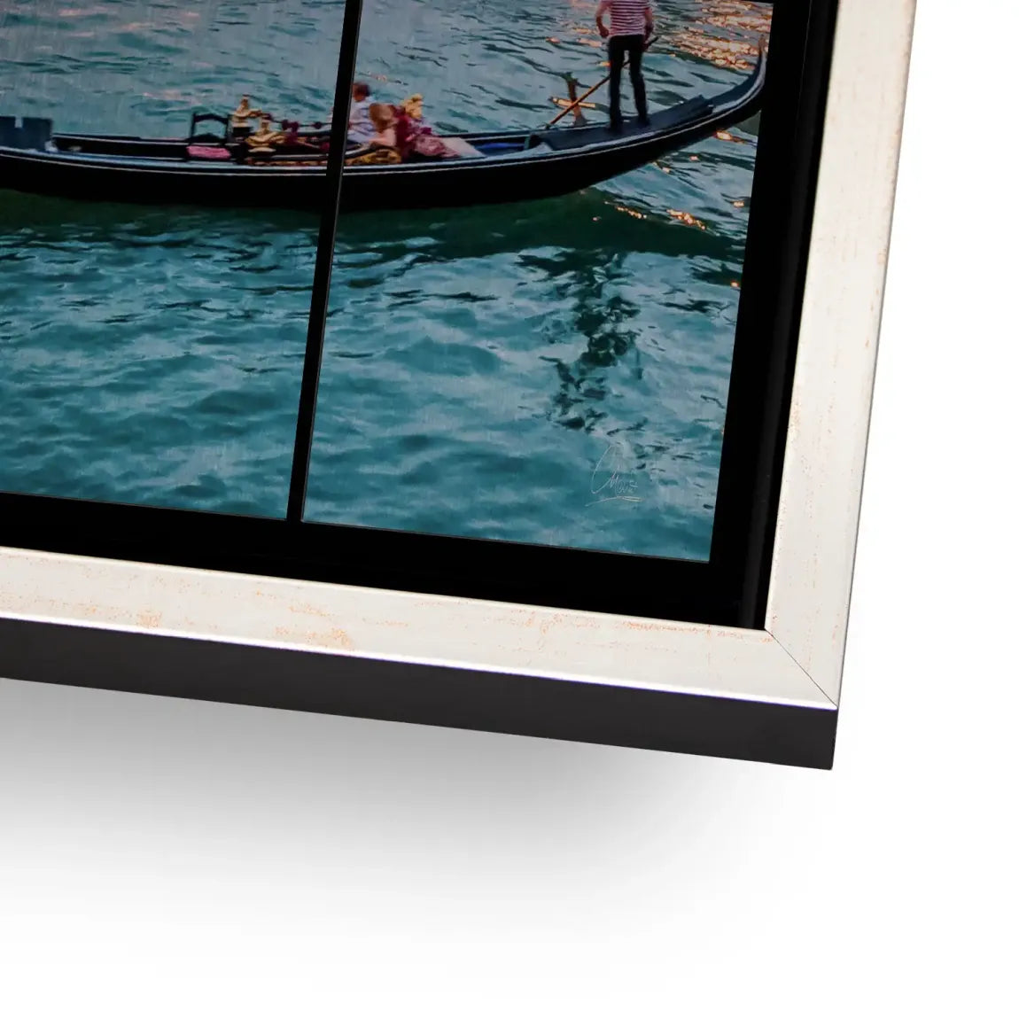 Lichter von Venedig Alu Gebürstet Bild