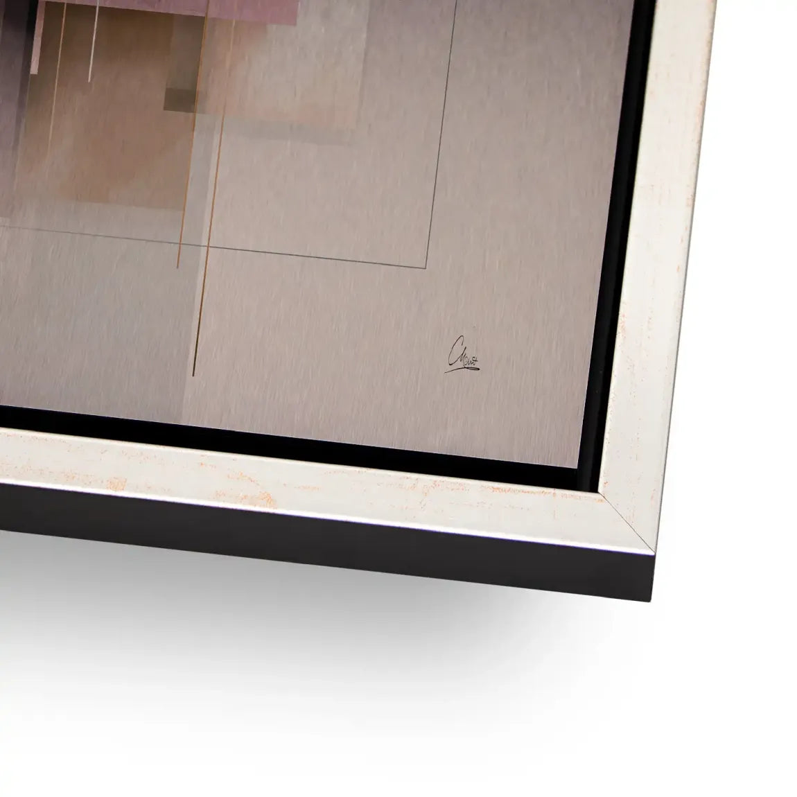 Soft Geometry Alu Gebürstet Bild