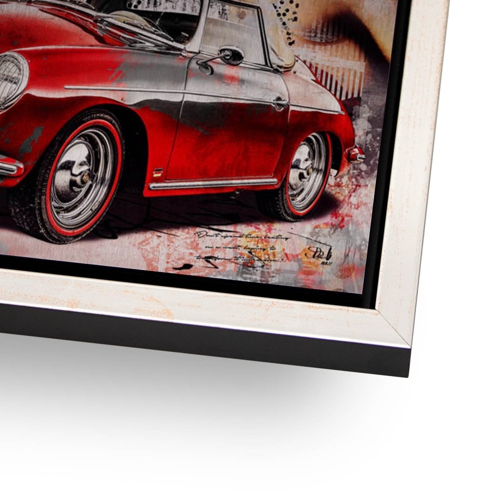 Marilyn Monroe Porsche Pop Art Alu gebürstet Bild INGALERIE
