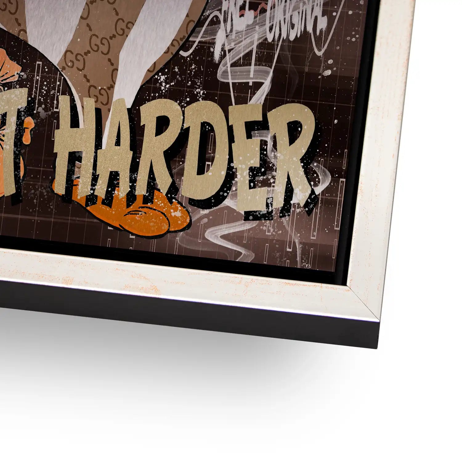 Obelix Work Smarter Retro Aludibond Gebürstet - Alu Dibond Bild Gebürstet