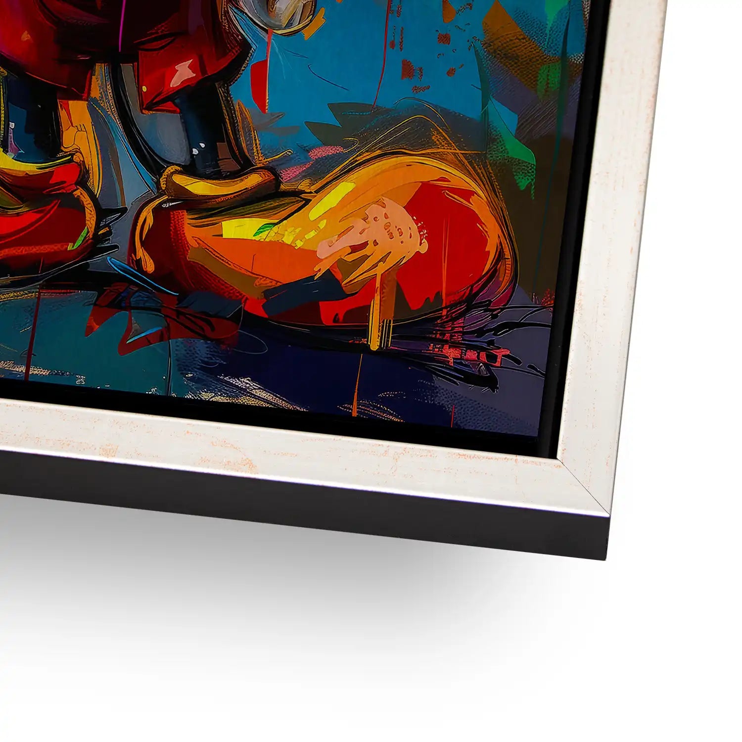 Micky Abstrakt Paint Aludibond Gebürstet - INGALERIE