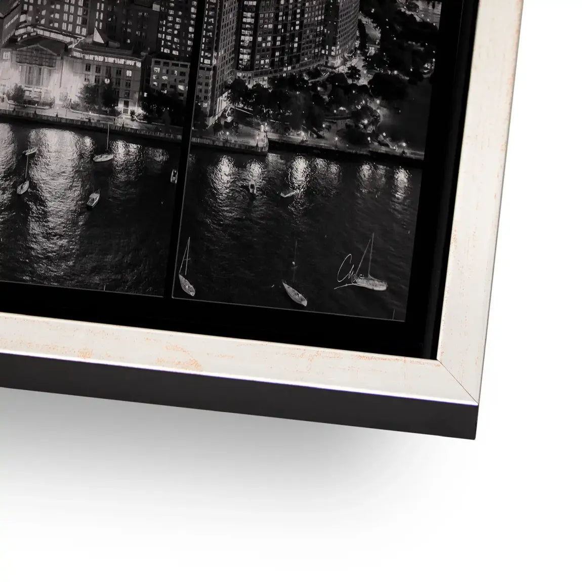 City Lights New York Alu Gebürstet Bild