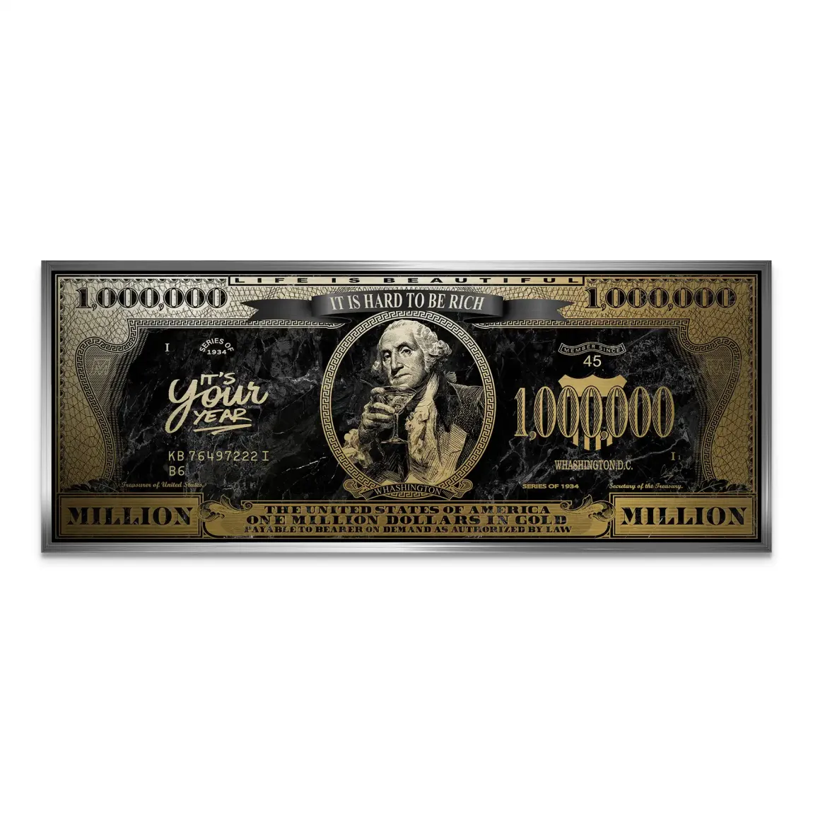 Million Vision George Washington Alu Gebürstet