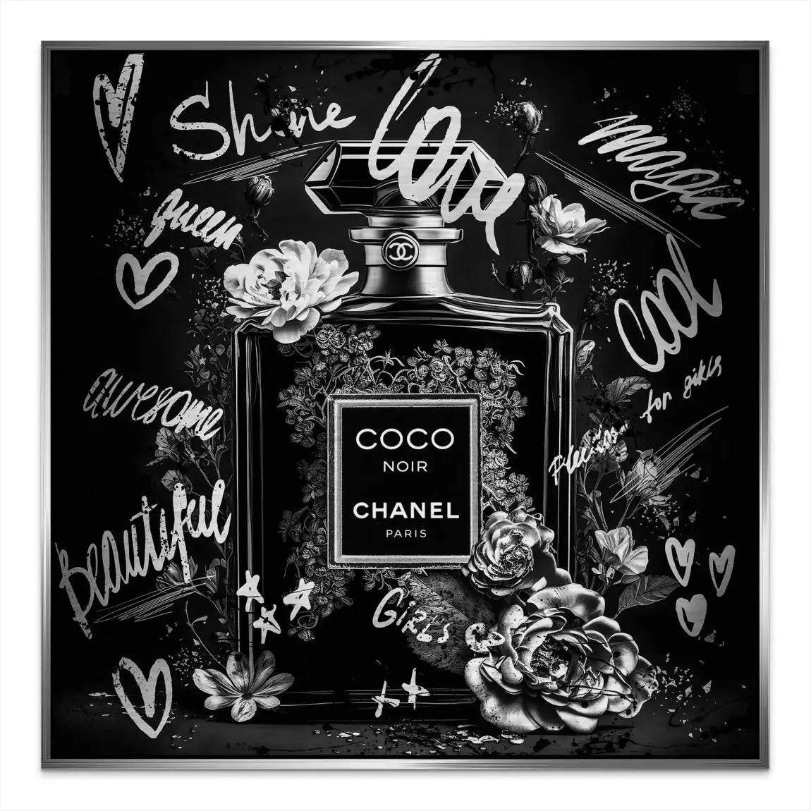 Coco Parfum Black Style Alu Gebürstet Bild INGALERIE