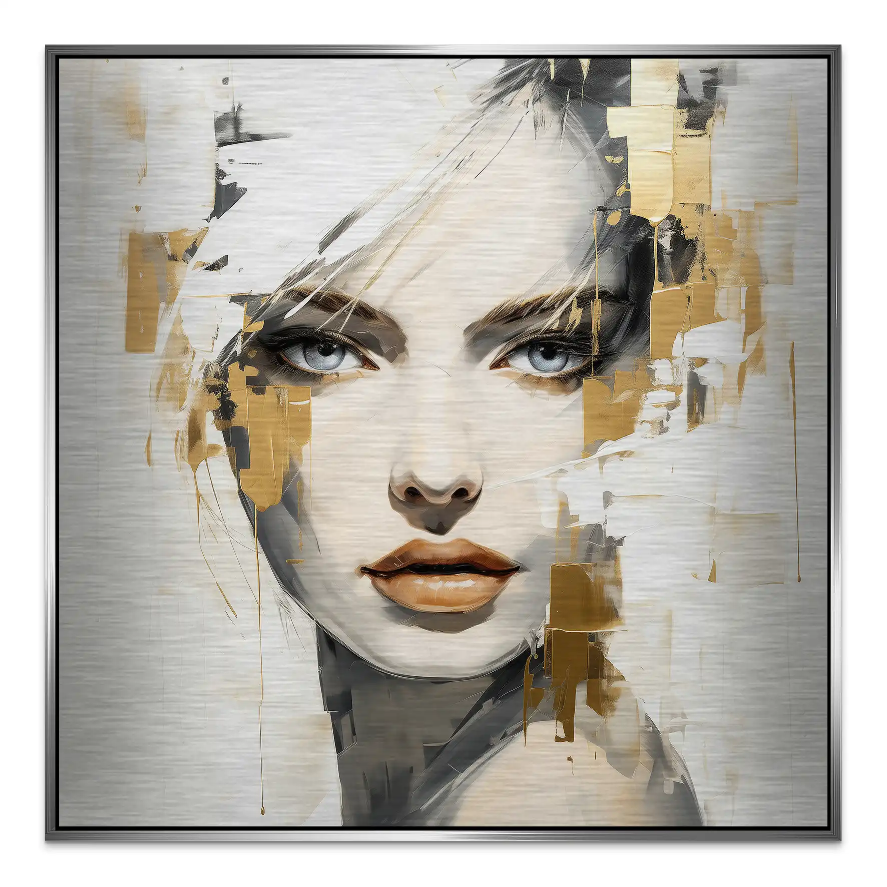 Golden Muse Alu gebürstet Bild INGALERIE