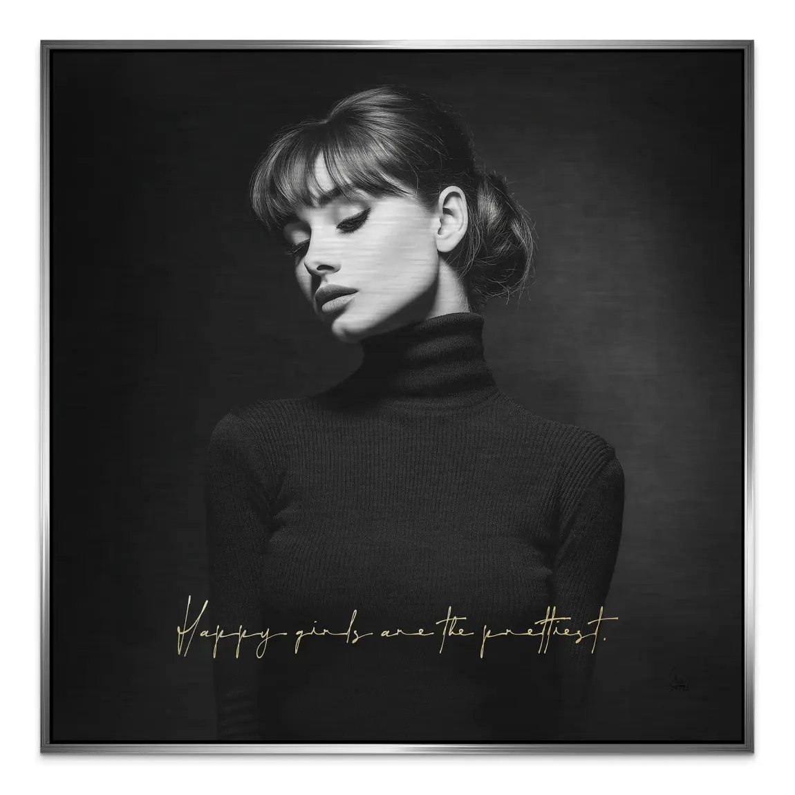 Audrey Hepburn Pretty Aluminiumbild gebürstet