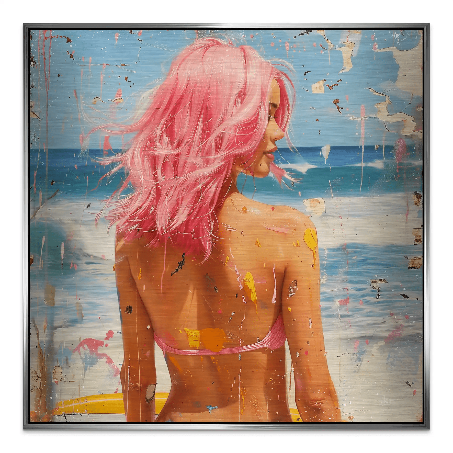 Beach Girl Nr.3 Alu Gebürstet Bild INGALERIE