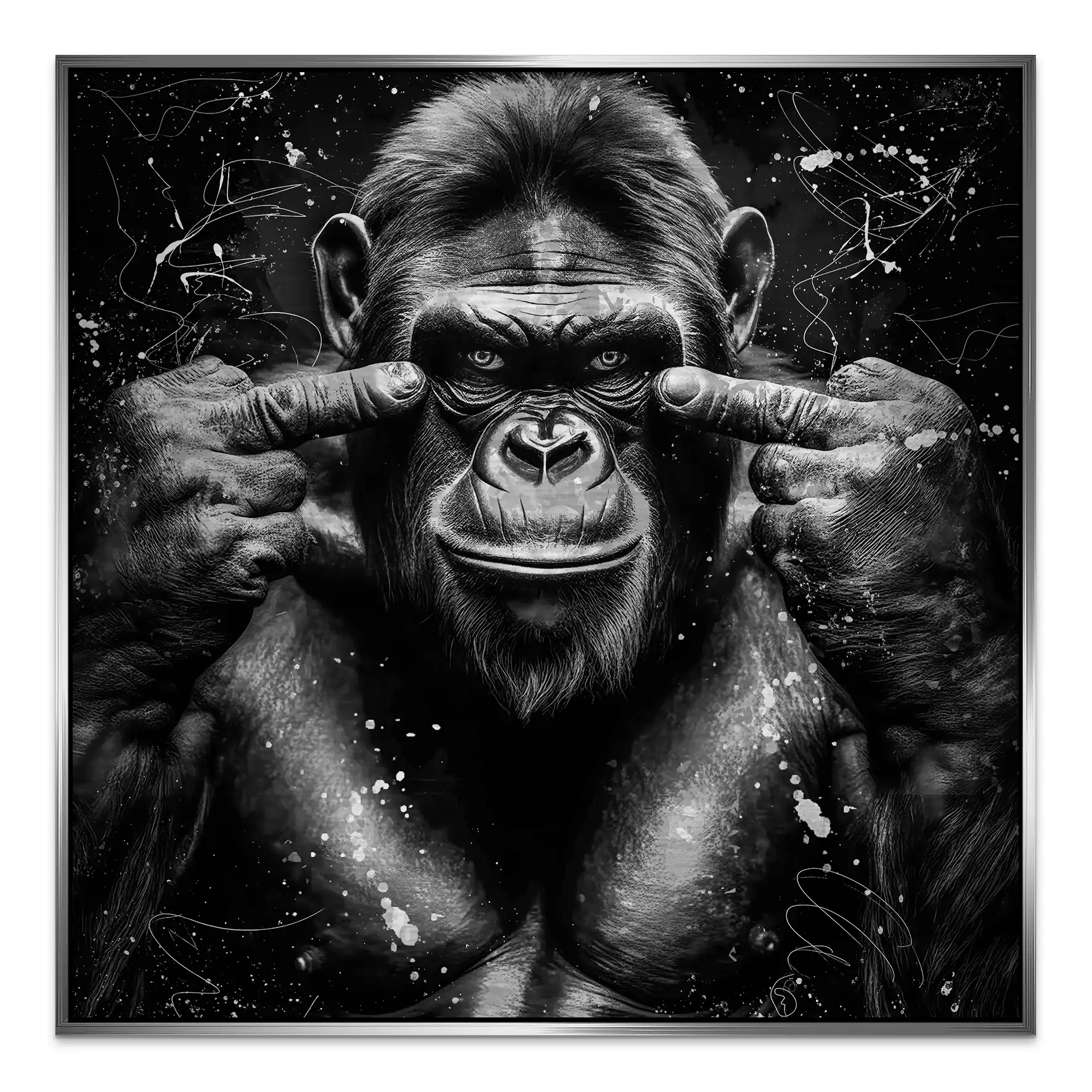 Bad Gorilla Nr.2 Alu Gebürstet INGALERIE