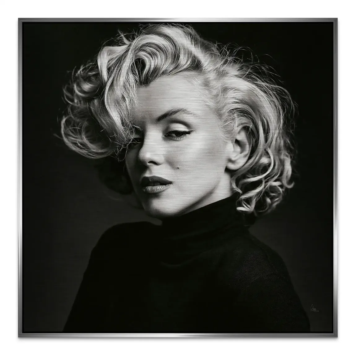Marilyn Elegance Aluminiumbild gebürstet