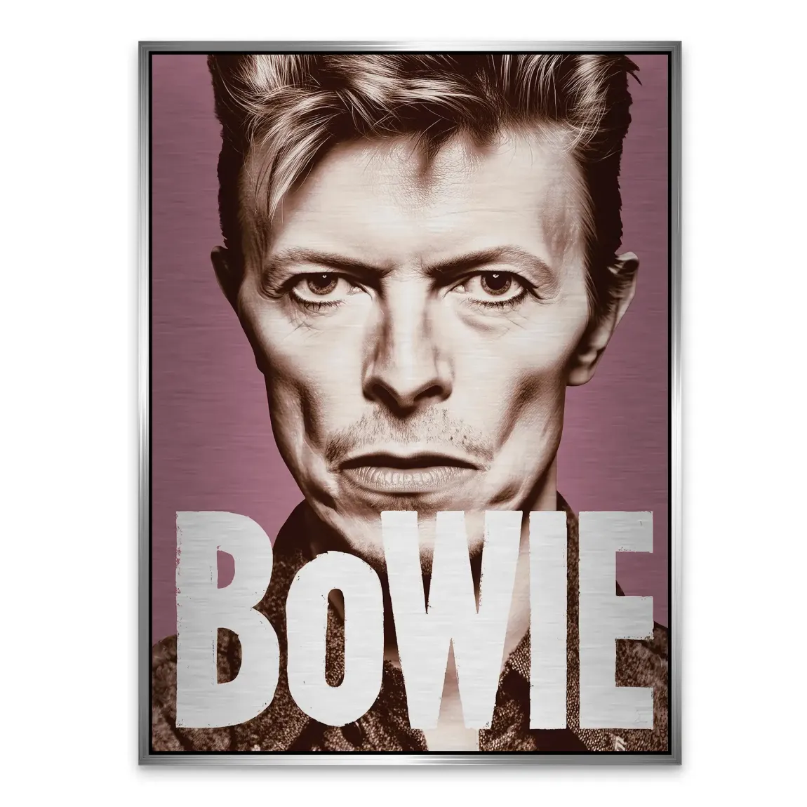 Starman Portrait Bowie Alu Gebürstet Bild